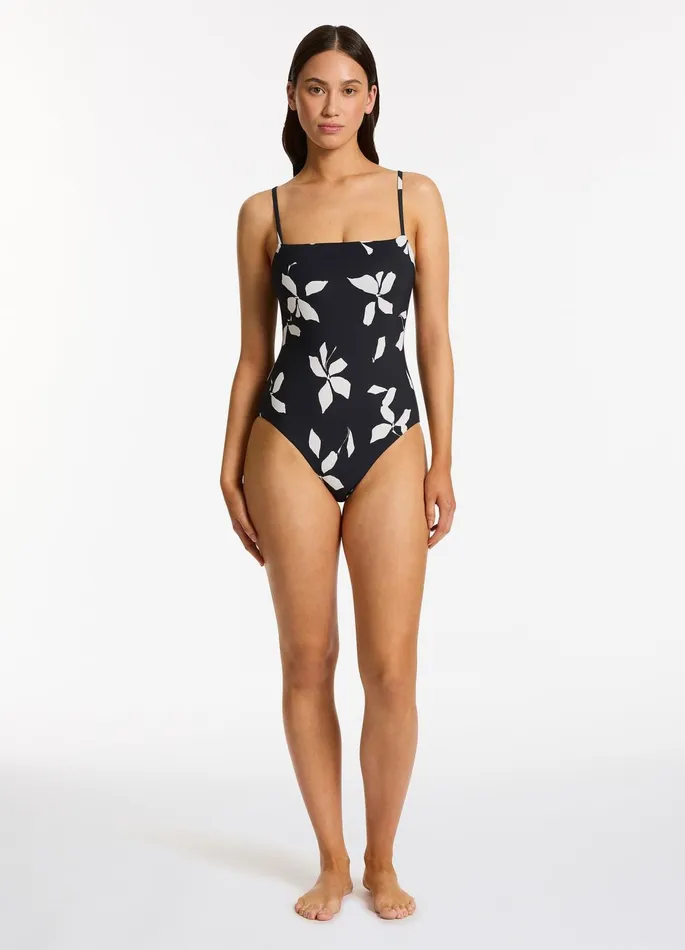 Elora Bloom Minimal Tank One Piece Black Women JETS Australia Fuller Cup One Piece