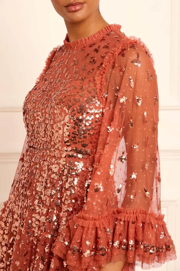 Fern Ankle Gown Brown Women Needle and Thread Dresses