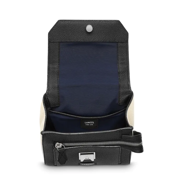 Flap Bag With Handle Military Greenblackcream Women Lancel Shoulder Bags Flap Bag With Handle Military Greenblackcream Women Lancel Shoulder Bags