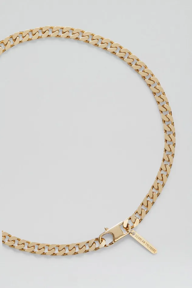 FLAT CHAIN CHOKER LIGHTGOLD Women Jewelry Scanlan Theodore FLAT CHAIN CHOKER LIGHTGOLD Women Jewelry Scanlan Theodore