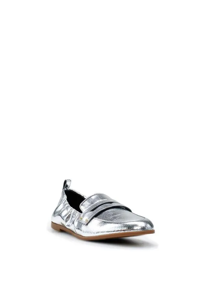 Flats Shoes Jessica Simpson Selipa Metallic Loafer In Silver