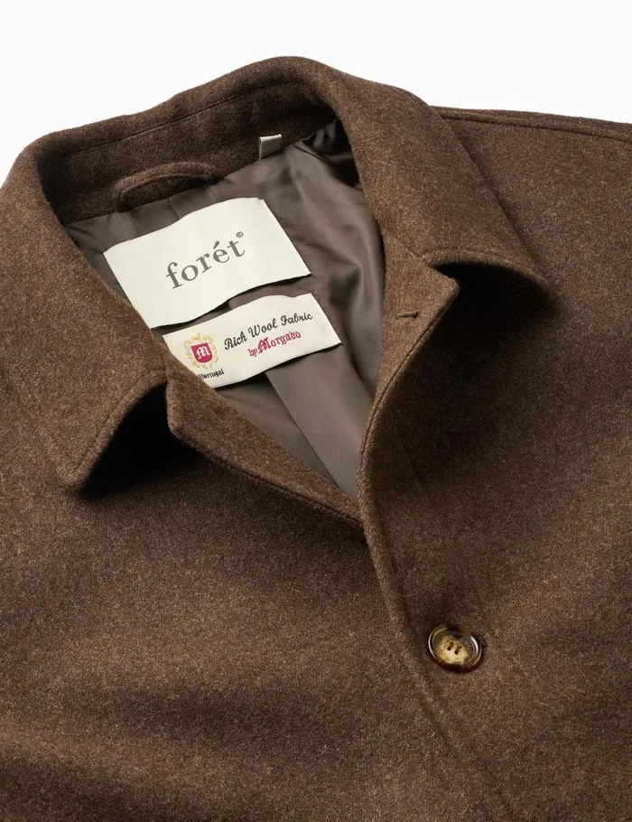 Fort Jackets PINE WOOL COAT Dark Brown Melang 8211 Men Fort Jackets PINE WOOL COAT Dark Brown Melang 8211 Men