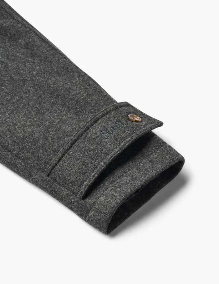 Fort Jackets PINE WOOL COAT Dark Grey Melang 8211 Men Fort Jackets PINE WOOL COAT Dark Grey Melang 8211 Men