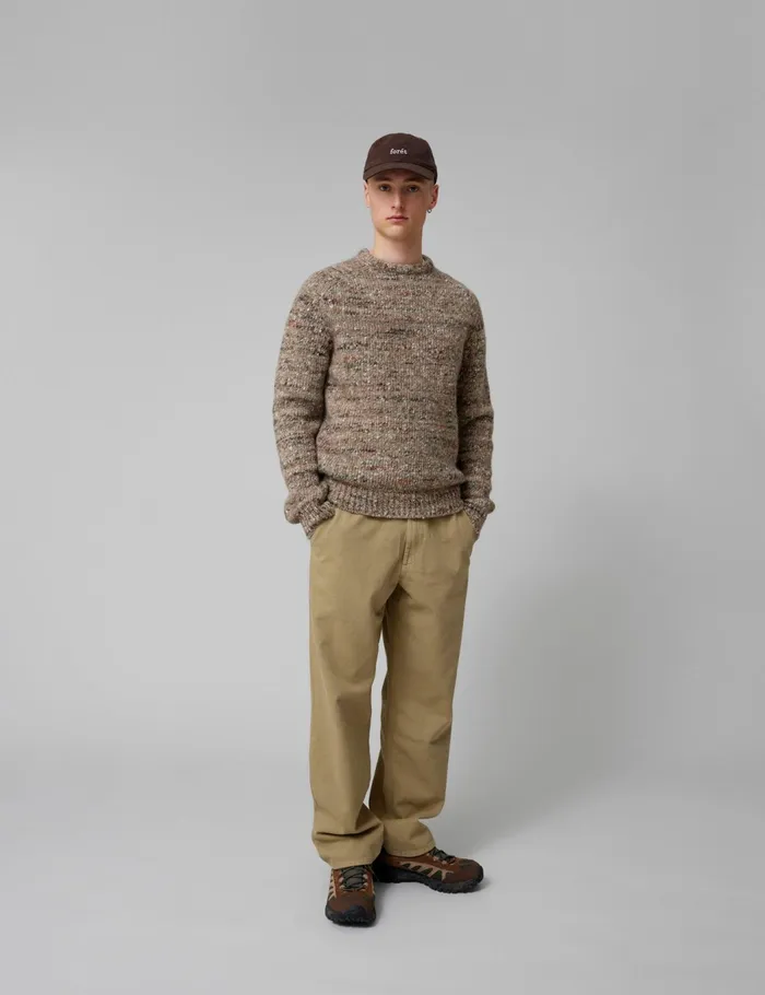 Fort Knitwear ARTIST ALPACA KNIT Khaki Melang 8211 Men