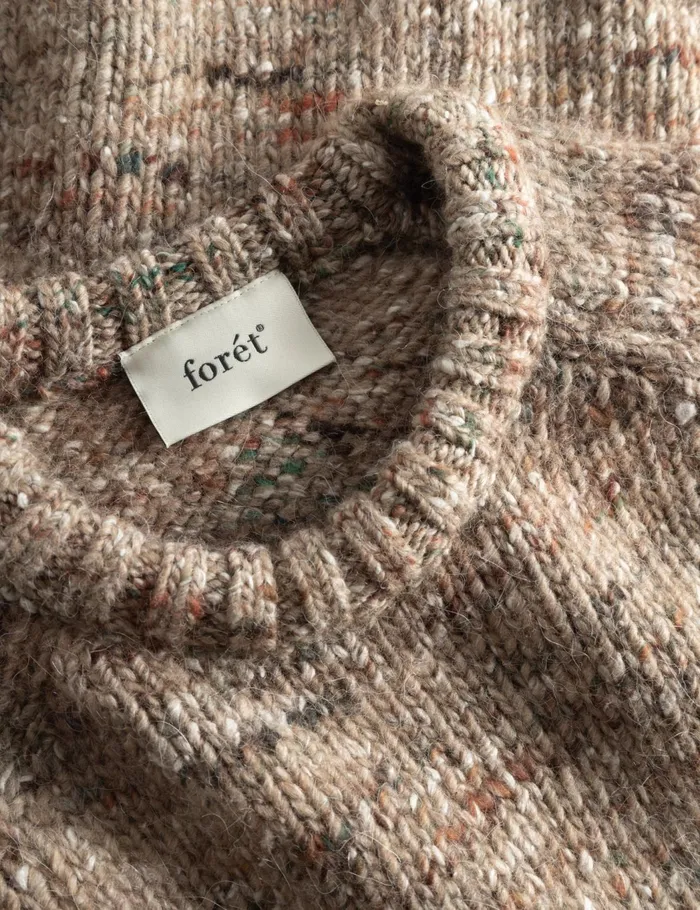 Fort Knitwear ARTIST ALPACA KNIT Khaki Melang 8211 Men