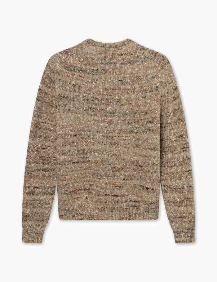 Fort Knitwear ARTIST ALPACA KNIT Khaki Melang 8211 Men
