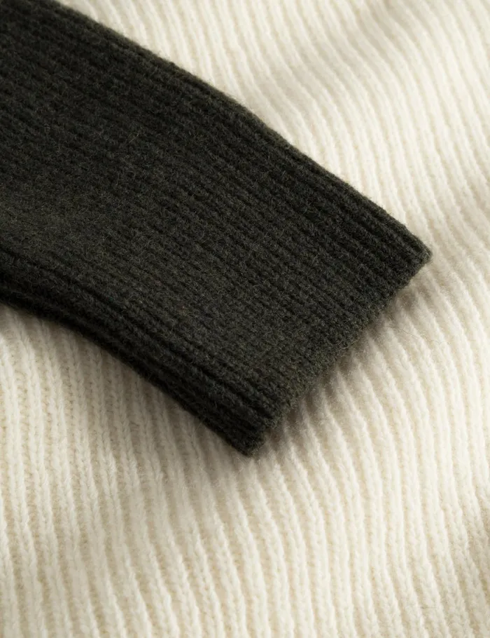 Fort Knitwear RELAX RIB KNIT Clouddark Moss 8211 Men Fort Knitwear RELAX RIB KNIT Clouddark Moss 8211 Men