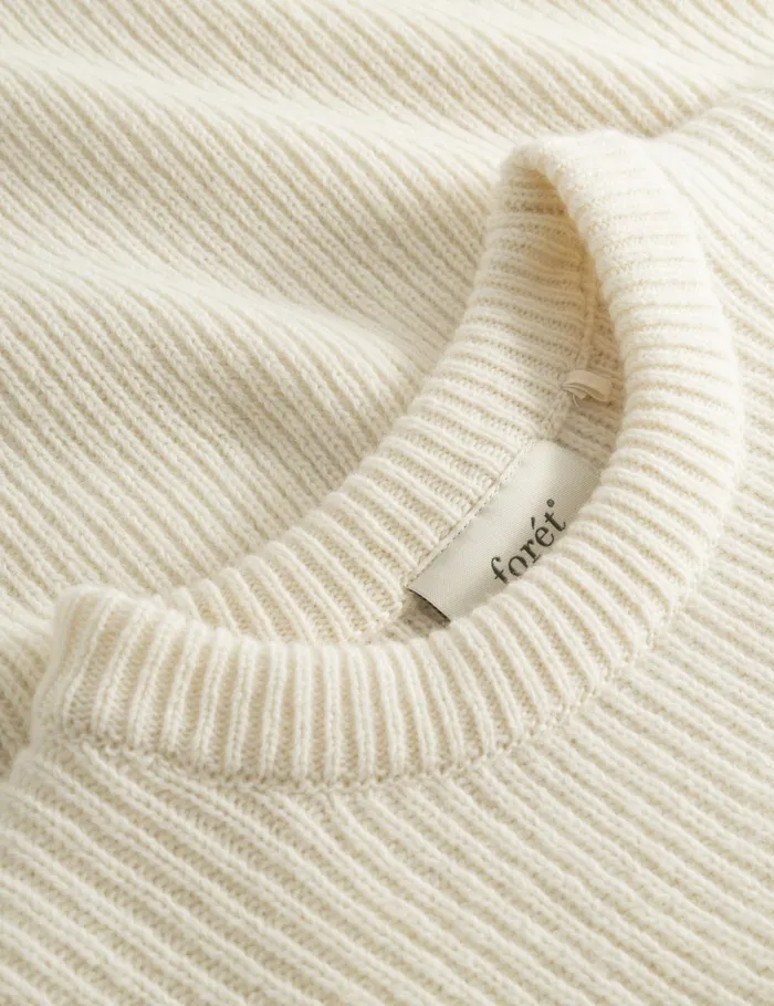 Fort Knitwear RELAX RIB KNIT Clouddark Moss 8211 Men Fort Knitwear RELAX RIB KNIT Clouddark Moss 8211 Men