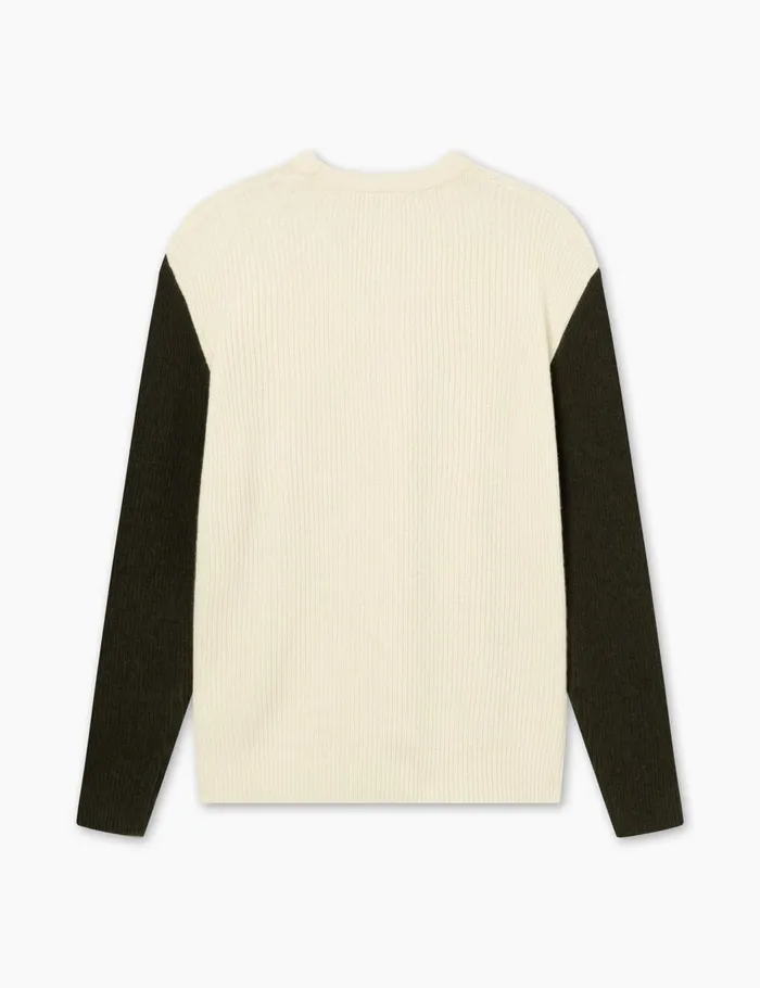 Fort Knitwear RELAX RIB KNIT Clouddark Moss 8211 Men Fort Knitwear RELAX RIB KNIT Clouddark Moss 8211 Men