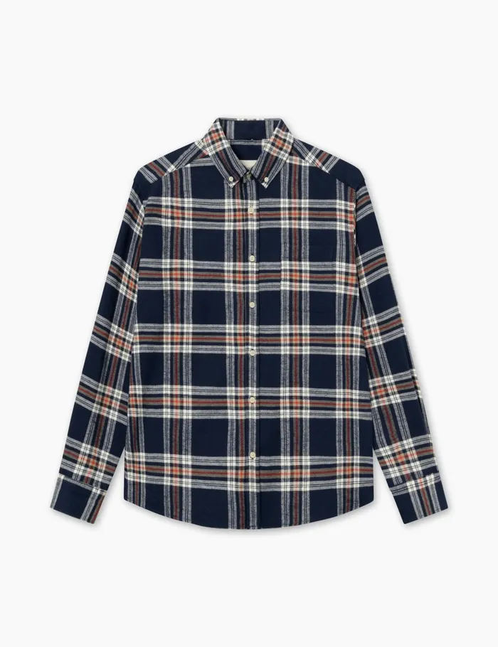 Fort Shirts HORNET FLANNEL SHIRT Navy 8211 Men