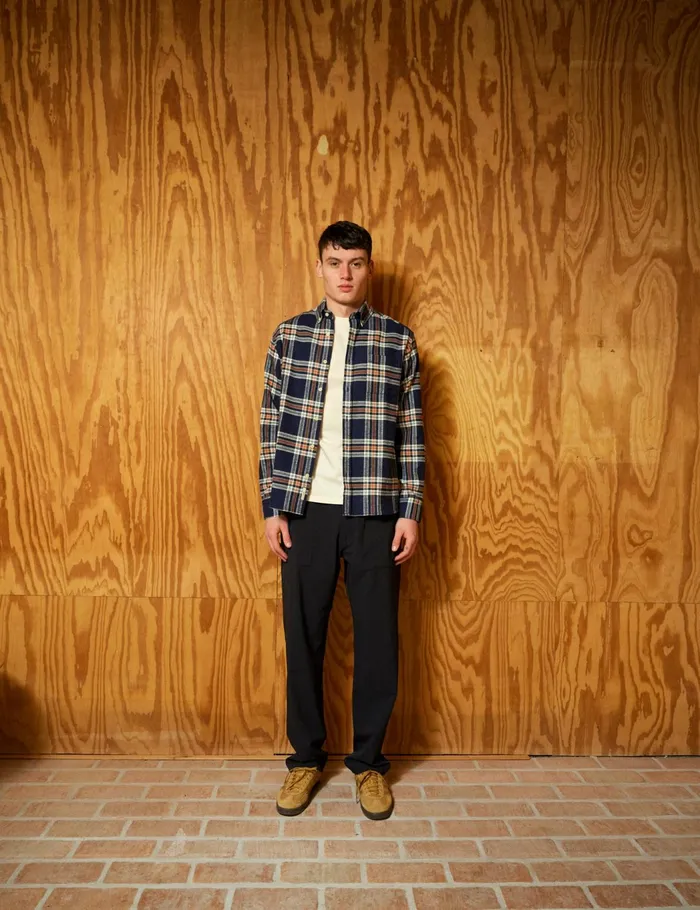 Fort Shirts HORNET FLANNEL SHIRT Navy 8211 Men Fort Shirts HORNET FLANNEL SHIRT Navy 8211 Men