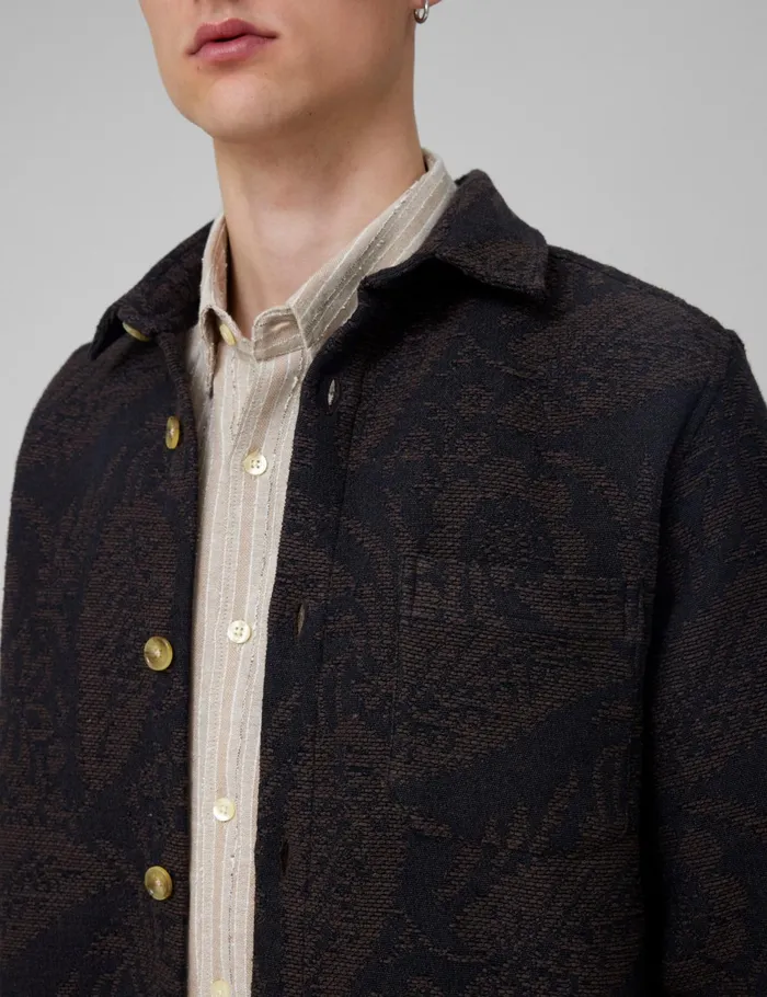 Fort Shirts MAP JACQUARD SHIRT Dark Grey 8211 Men Fort Shirts MAP JACQUARD SHIRT Dark Grey 8211 Men