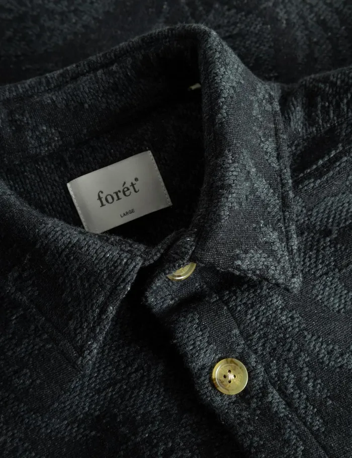 Fort Shirts MAP JACQUARD SHIRT Dark Grey 8211 Men Fort Shirts MAP JACQUARD SHIRT Dark Grey 8211 Men