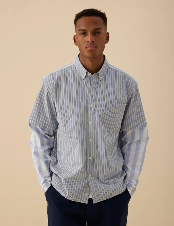 Fort Shirts REST SHIRT Light Bluecloud 8211 Men