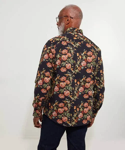 Gifts Joebrowns Apparel Tapestry Floral Shirt Black Gifts Joebrowns Apparel Tapestry Floral Shirt Black