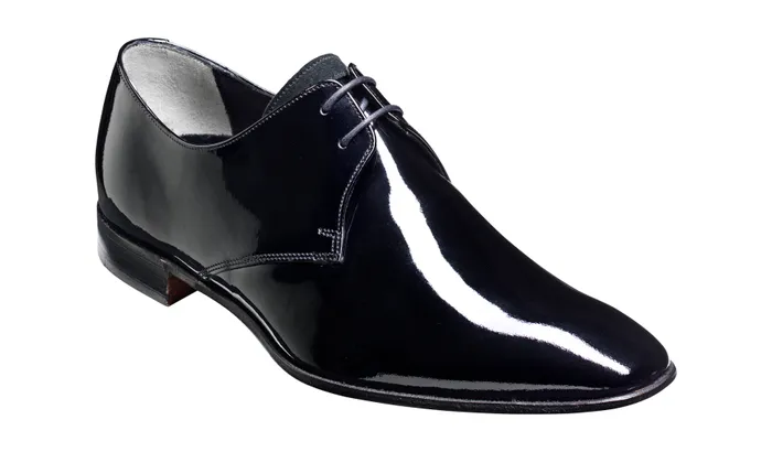 Goldington 8211 Black Patent Suede Men Barker Shoes Mens Derbys