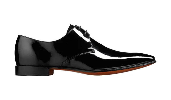 Goldington 8211 Black Patent Suede Men Barker Shoes Mens Derbys