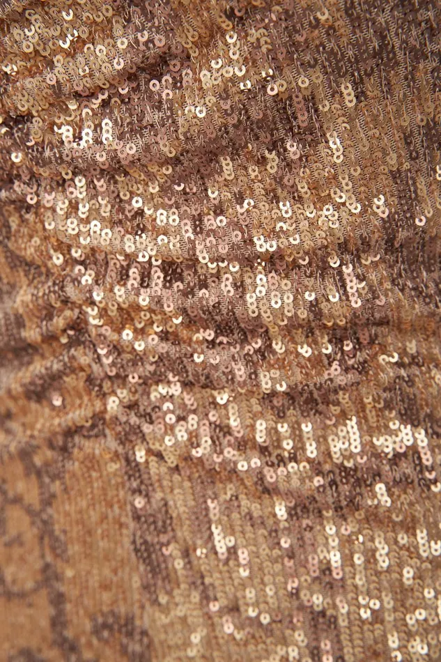 Gowns Women Halston Essence Gown In Leo Sequin Gold