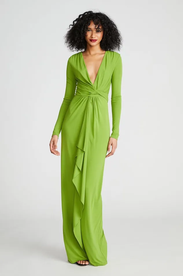 Gowns Women Halston Yolanda Gown In Jersey Jungle