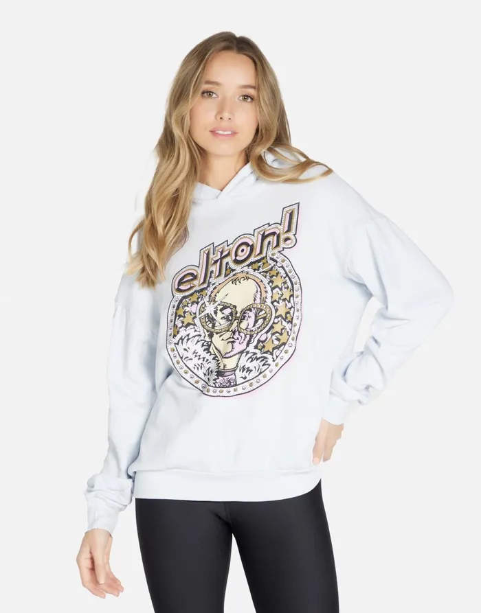 Harmony Crystal Elton John Ice Blue Women039s Lauren Moshi Hoodies