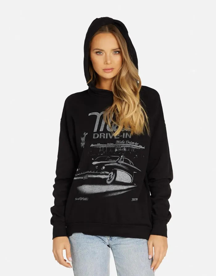 Harmony Mels DriveIn Black Women039s Lauren Moshi Hoodies