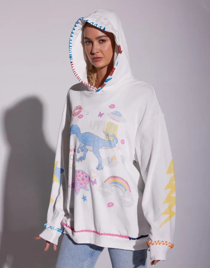 Harmony X Dino Elements Milk Women039s Lauren Moshi Hoodies