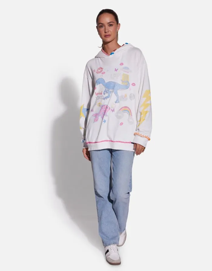 Harmony X Dino Elements Milk Women039s Lauren Moshi Hoodies