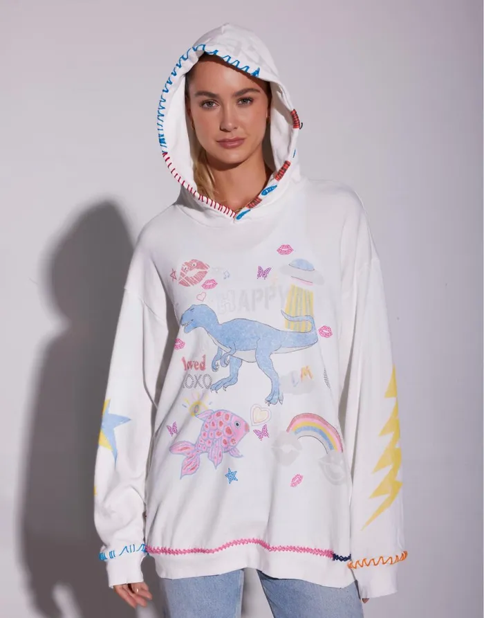 Harmony X Dino Elements Milk Women039s Lauren Moshi Hoodies