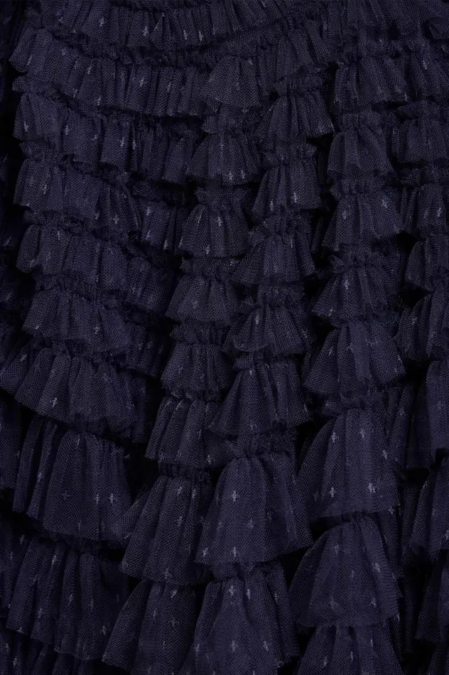 Hattie Ruffle Ankle Skirt Blue Women Needle and Thread Skirts