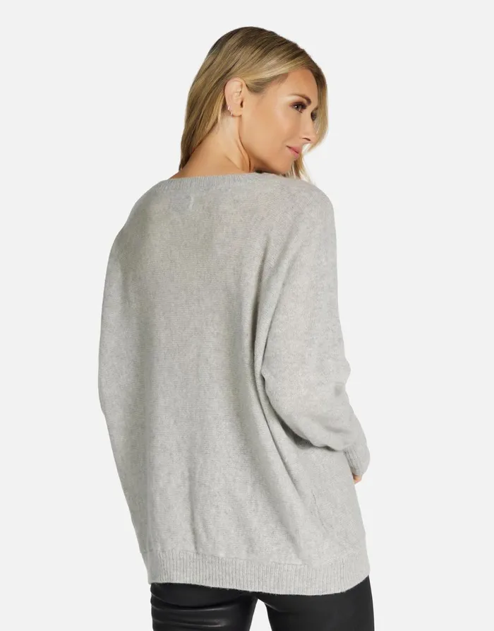 Hollis I039m A Mess Heather Grey Women039s Lauren Moshi Long Sleeve