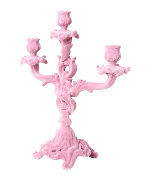Home Accessories Joebrowns Homeware Soft Pink Flock Ornate Candle Holder Pink Home Accessories Joebrowns Homeware Soft Pink Flock Ornate Candle Holder Pink