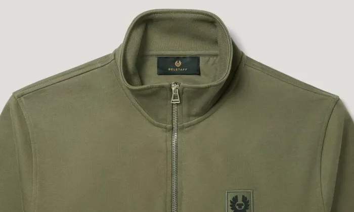 Hoodies and Sweatshirts Men Belstaff Belstaff Quarter Zip Sweatshirt Surplus Green