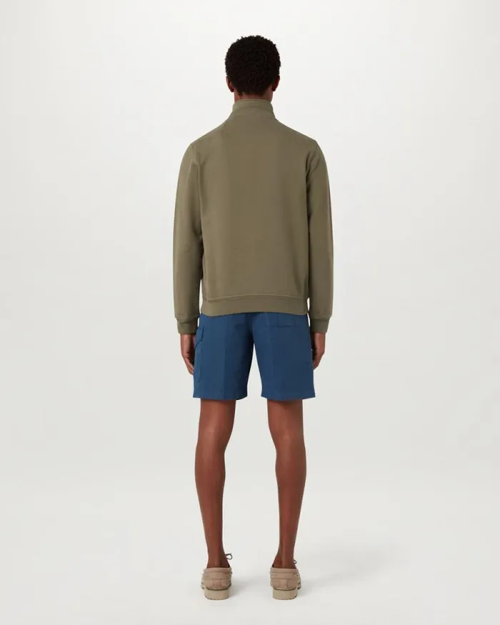 Hoodies and Sweatshirts Men Belstaff Belstaff Quarter Zip Sweatshirt Surplus Green