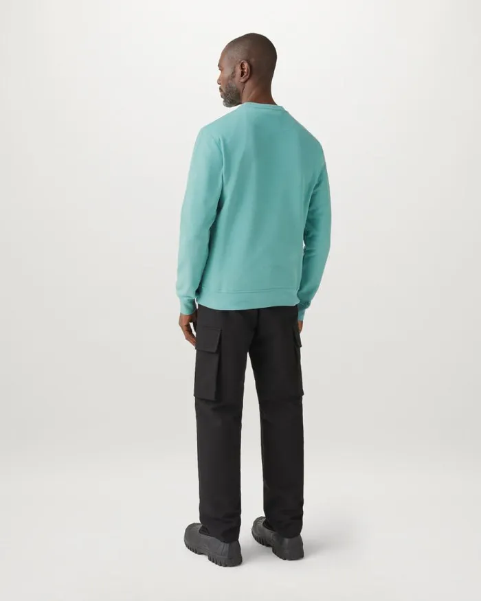 Hoodies and Sweatshirts Men Belstaff Belstaff Signature Crewneck Sweatshirt Oil Blue Hoodies and Sweatshirts Men Belstaff Belstaff Signature Crewneck Sweatshirt Oil Blue