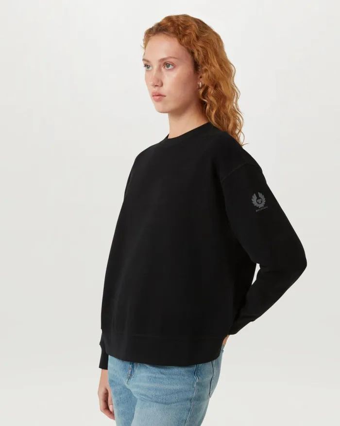 Hoodies and Sweatshirts Women Belstaff Signature Sweatshirt Black Hoodies and Sweatshirts Women Belstaff Signature Sweatshirt Black