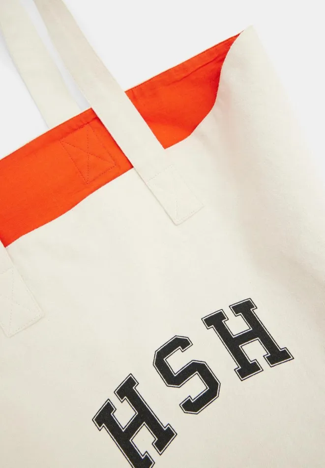 Hush Bags Women Charlotte Canvas Graphic Tote Bag Ecru Hush Bags Women Charlotte Canvas Graphic Tote Bag Ecru