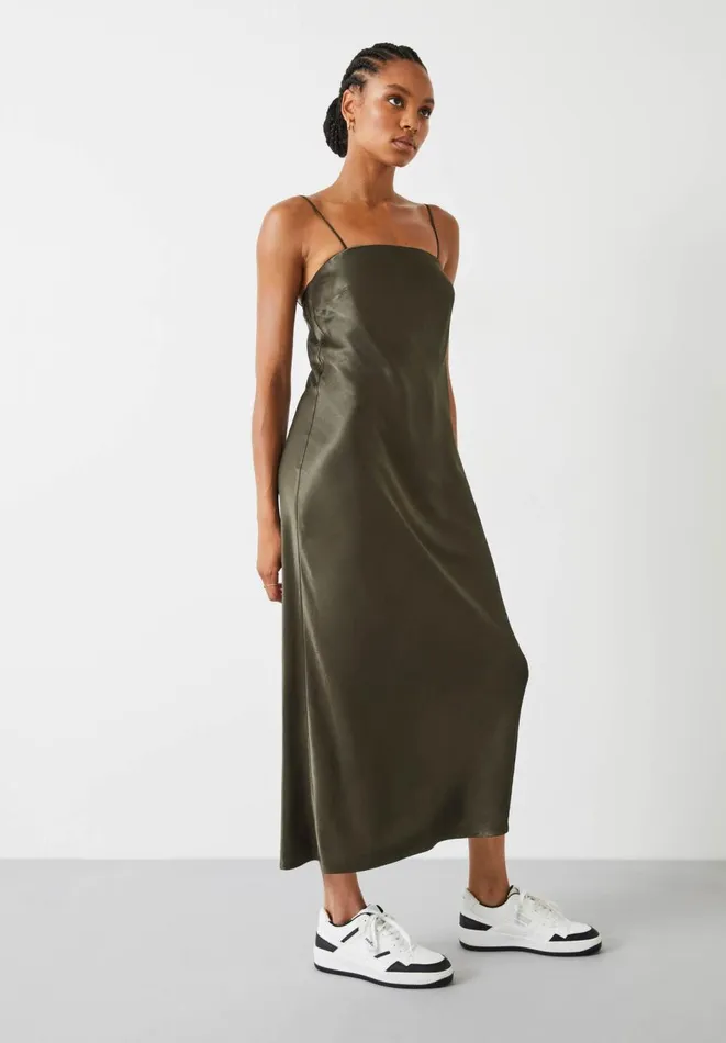 Hush Dresses Women Alessandra Slip Midi Dress Forest Green Hush Dresses Women Alessandra Slip Midi Dress Forest Green