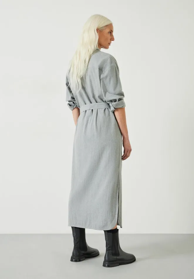 Hush Dresses Women Alexa Maxi Shirt Dress Grey Marl Hush Dresses Women Alexa Maxi Shirt Dress Grey Marl
