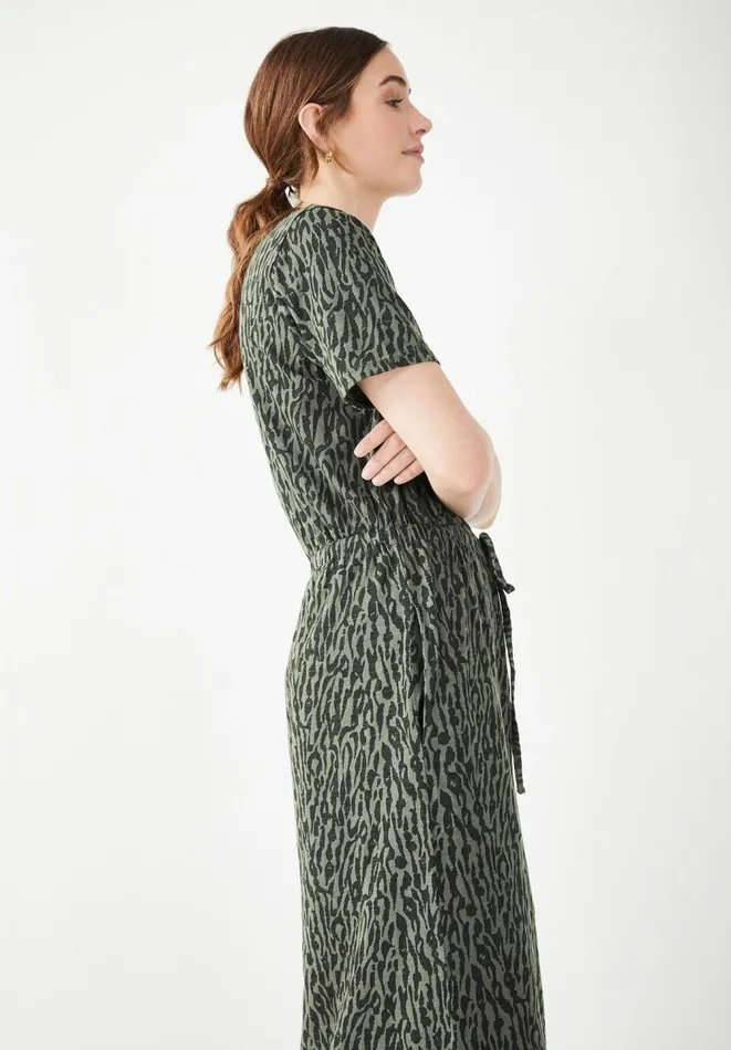 Hush Dresses Women Bay Jersey Dress Abstract Animal Khaki Hush Dresses Women Bay Jersey Dress Abstract Animal Khaki
