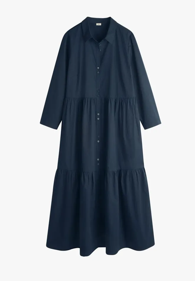 Hush Dresses Women Cersie Cotton Poplin Midi Dress Midnight Hush Dresses Women Cersie Cotton Poplin Midi Dress Midnight