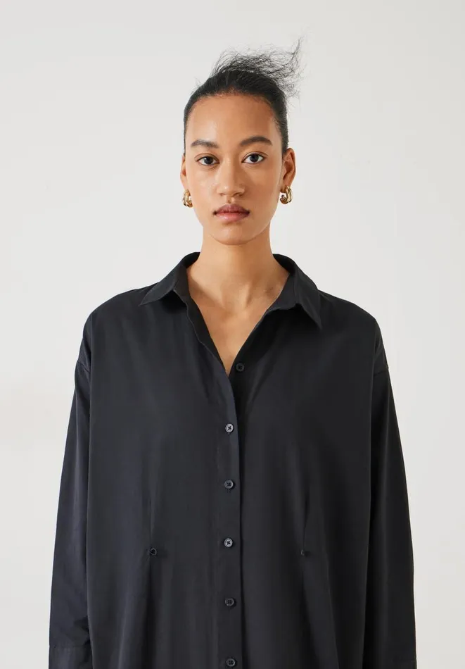 Hush Dresses Women Freddie Maxi Shirt Dress Black Hush Dresses Women Freddie Maxi Shirt Dress Black