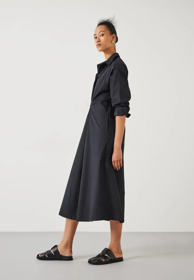Hush Dresses Women Freddie Maxi Shirt Dress Black Hush Dresses Women Freddie Maxi Shirt Dress Black