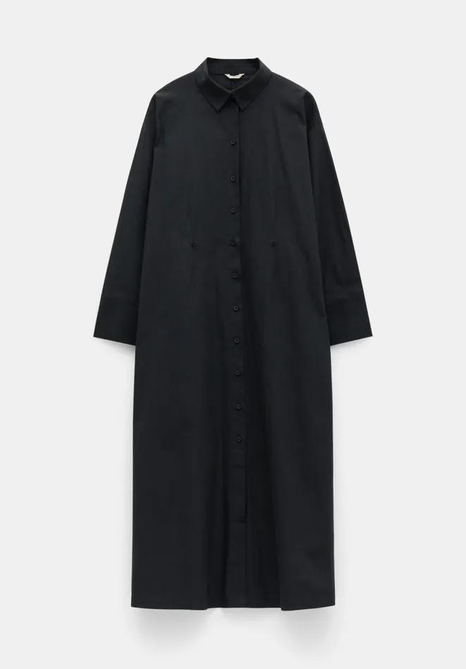 Hush Dresses Women Freddie Maxi Shirt Dress Black Hush Dresses Women Freddie Maxi Shirt Dress Black