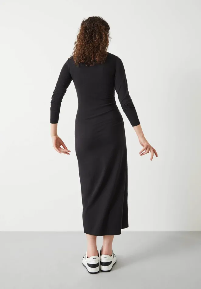 Hush Dresses Women Long Sleeve Midi Judy Dress Black Hush Dresses Women Long Sleeve Midi Judy Dress Black