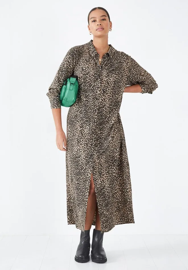 Hush Dresses Women Mae Midi Dress Speckled Ditsy Brown Hush Dresses Women Mae Midi Dress Speckled Ditsy Brown