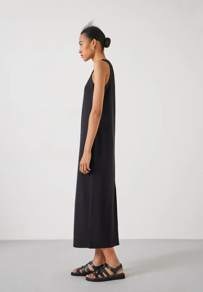 Hush Dresses Women Riley Ribbed Maxi Dress Black Hush Dresses Women Riley Ribbed Maxi Dress Black