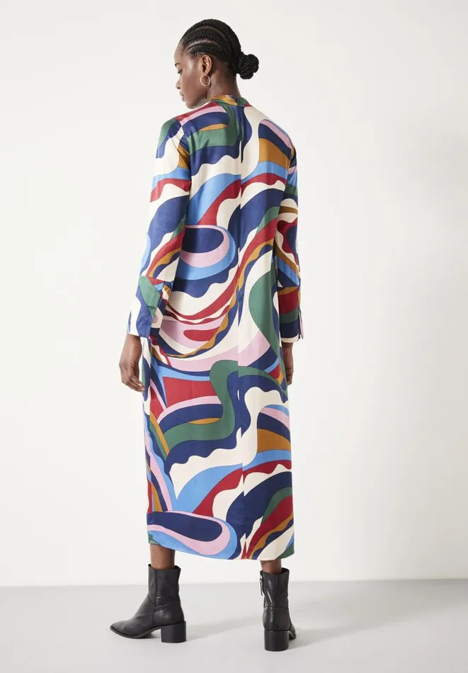 Hush Dresses Women Rita Split Maxi Dress Technicolour Swirl