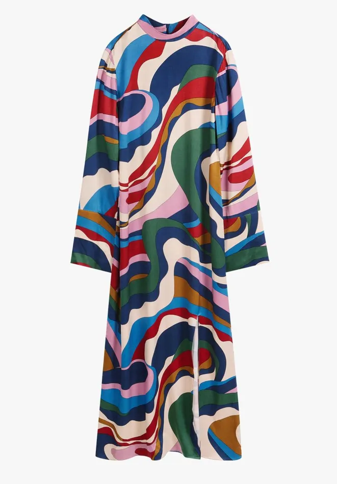 Hush Dresses Women Rita Split Maxi Dress Technicolour Swirl