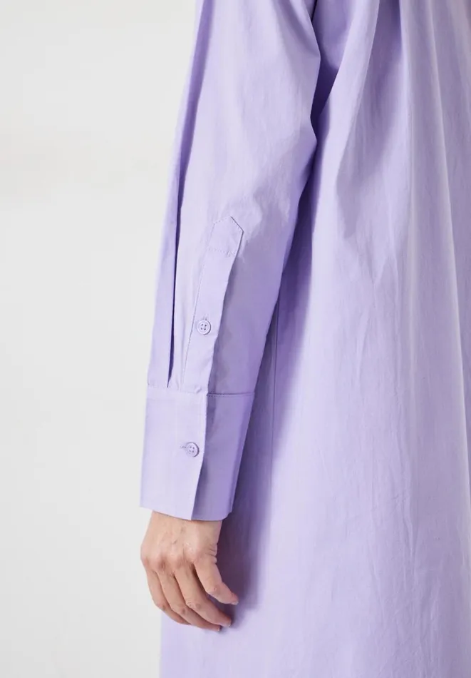Hush Dresses Women Sahra Cotton Midi Shirt Dress Purple Hush Dresses Women Sahra Cotton Midi Shirt Dress Purple