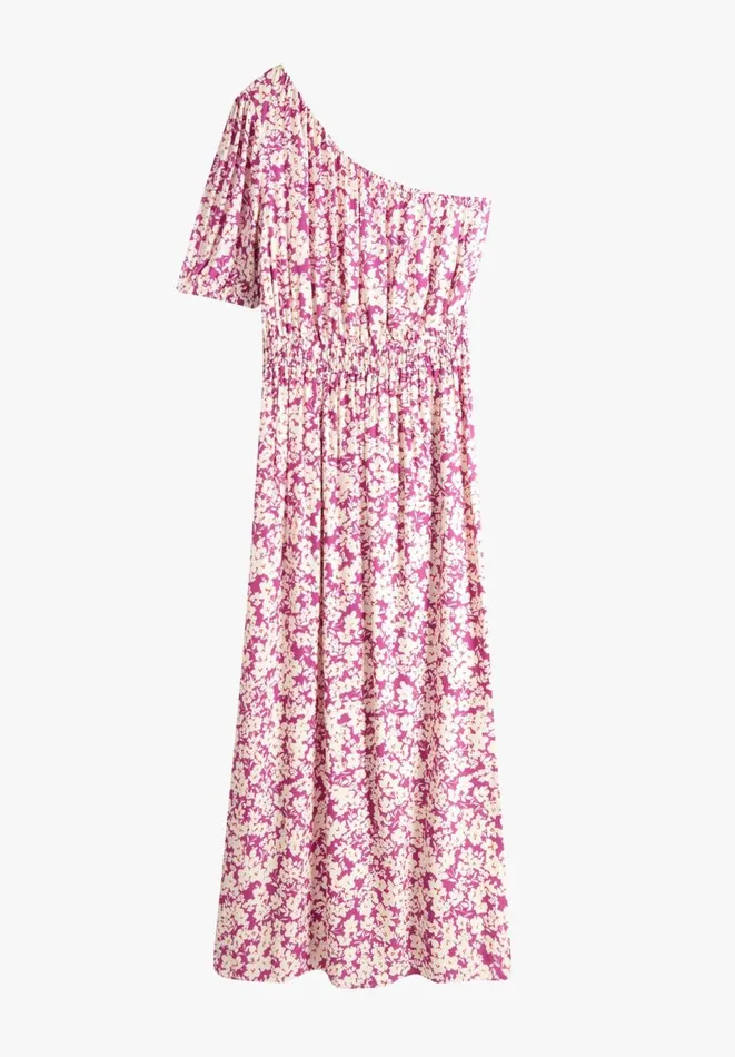Hush Dresses Women Tess One Shoulder Midi Dress Meadow Ditsy Purple Hush Dresses Women Tess One Shoulder Midi Dress Meadow Ditsy Purple